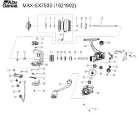 【アブ純正お取り寄せパーツ：納期1ヶ月】Max SX 750S　製品コード：1621902