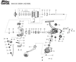 画像1: 【アブ純正お取り寄せパーツ：納期1ヶ月】Max SX 3000H　製品コード：1621908