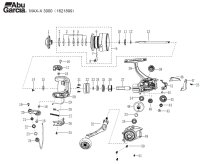 【アブ純正お取り寄せパーツ：納期1ヶ月】Max X 3000 糸付き　製品コード：1621899