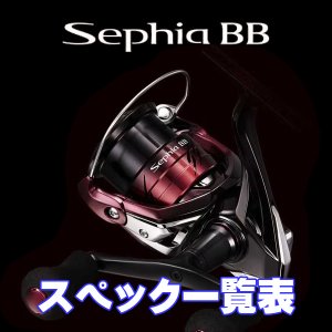 画像1: 【シマノ】26セフィア BB［Sephia BB］シリーズ スペック一覧表