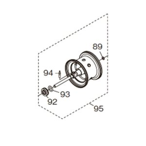 画像1: 【シマノ純正お取り寄せパーツ：納期1ヶ月】26オシアコンクエスト FT純正スプール（60MG, 61MG, 60HG, 61HG）商品コード：049209 95番 S Part No. 14CYG スプール組【中サイズ送料】