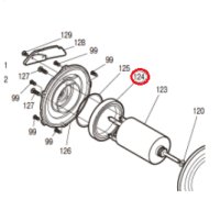 【シマノ純正お取り寄せパーツ：納期1ヶ月】シマノ純正ベアリング 内径40mm×外径52mm×厚さ7mm（商品コード：042538 124番 ボールベアリング(40×52×7)S Part No：104W2）