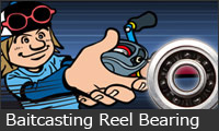 baitcasting reel bearing size group