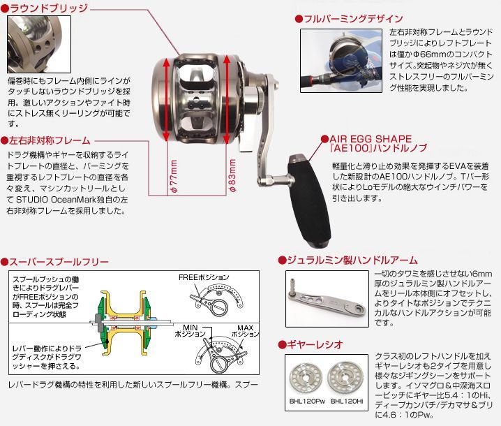 スタジオオーシャンマーク】 ブルーヘブン BLUE HEAVEN L120 - リール