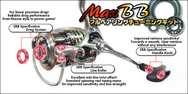 DAIWA] Spinning Reels Custom Parts & Bearings Feature Page
