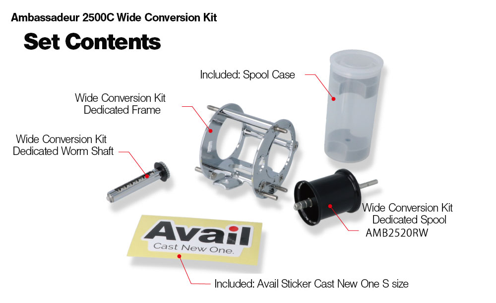 Avail] Ambassadeur 1500C/2500C Compatible Wide Conversion