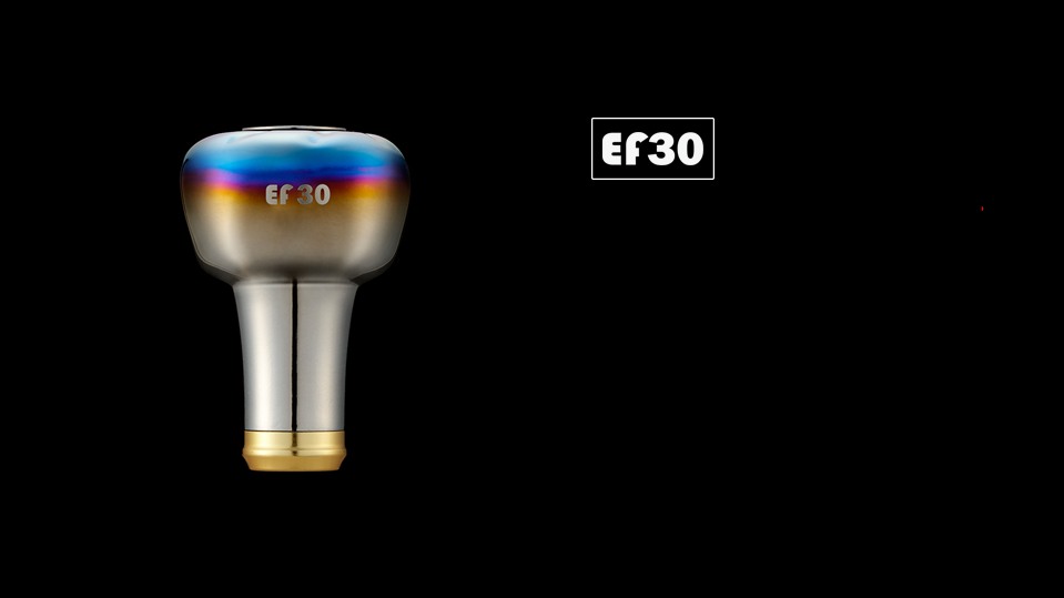 LIVRE EF 30 thin-walled hollow titanium knob with a pentagon shape and 30mm maximum diameter