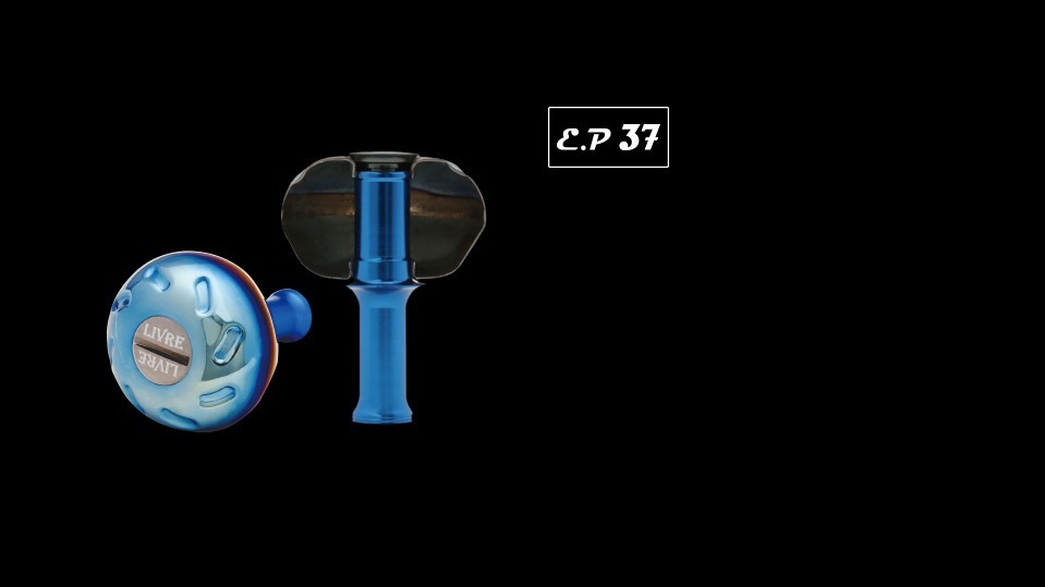 LIVRE EP 37 thin-walled hollow titanium knob, exterior and cross-section