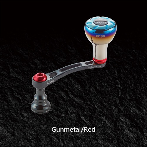 LIVRE Light Arm 58 single handle in Gunmetal/Red