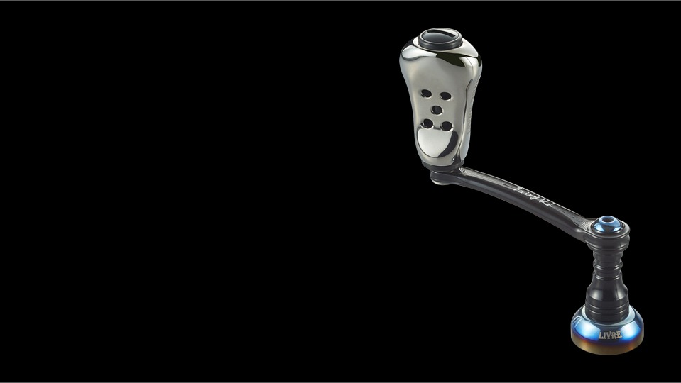 LIVRE Fairy 46 single handle with the Feeler titanium knob and an aurora skirt