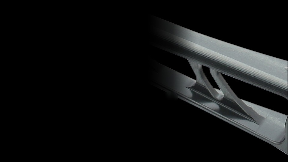 LIVRE POWER 98 main plate, H-section 3D machined from A7075 extra super duralumin