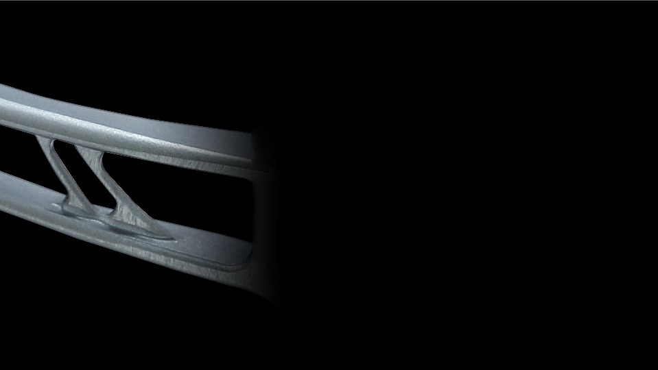 LIVRE POWER 70-75 main plate, H-section 3D machined from A7075 extra super duralumin