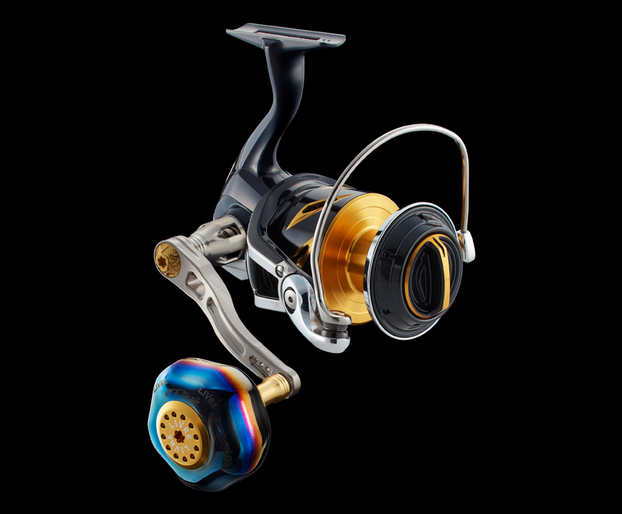 LIVRE Power Arm 88 on a large spinning reel