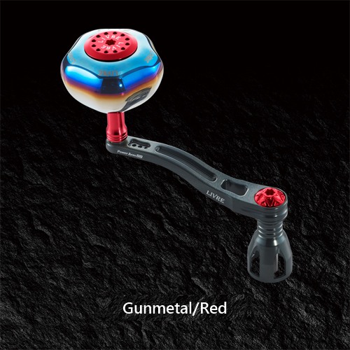 LIVRE Power Arm 88 power handle in Gunmetal/Red