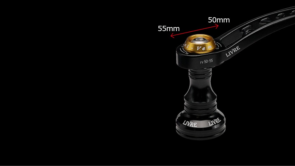 LIVRE F.V 50-55 f air variable pitch system, adjustable from 50mm to 55mm