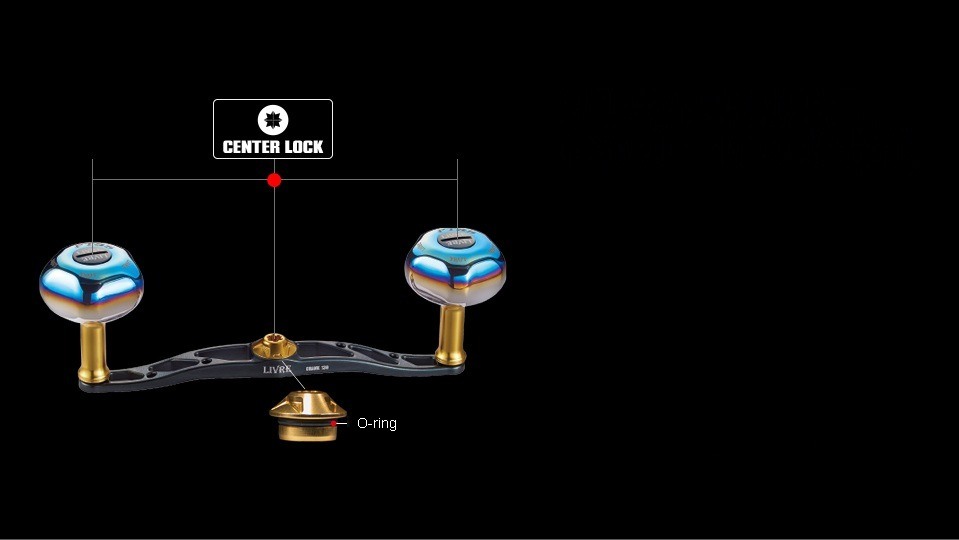 LIVRE CRANK 130 center lock system: the center nut with an O-ring sits in the center of the plate