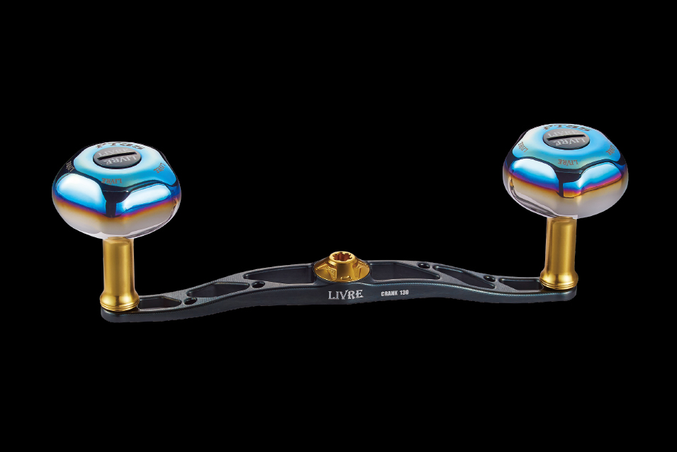 LIVRE CRANK 130 Double Handle in Gunmetal/Gold