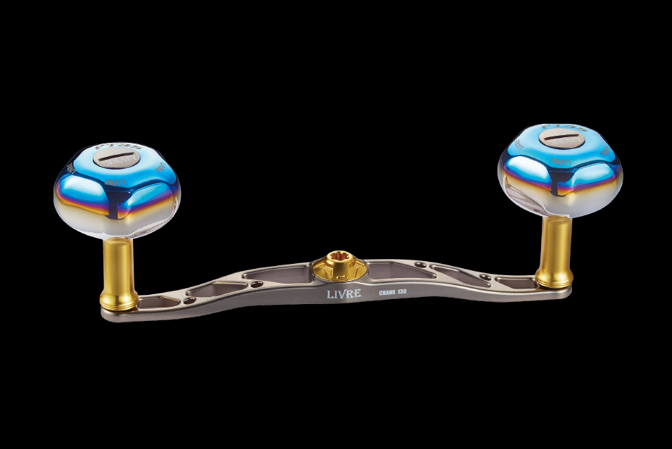 LIVRE CRANK 130 Double Handle in Titanium/Gold