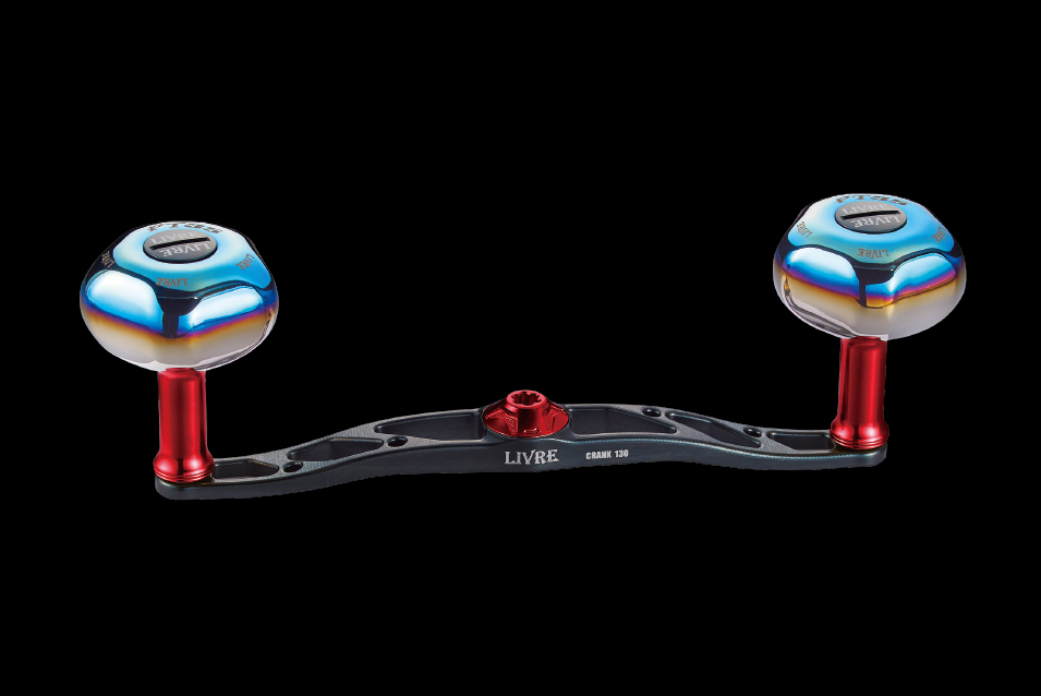LIVRE CRANK 130 Double Handle in Gunmetal/Red
