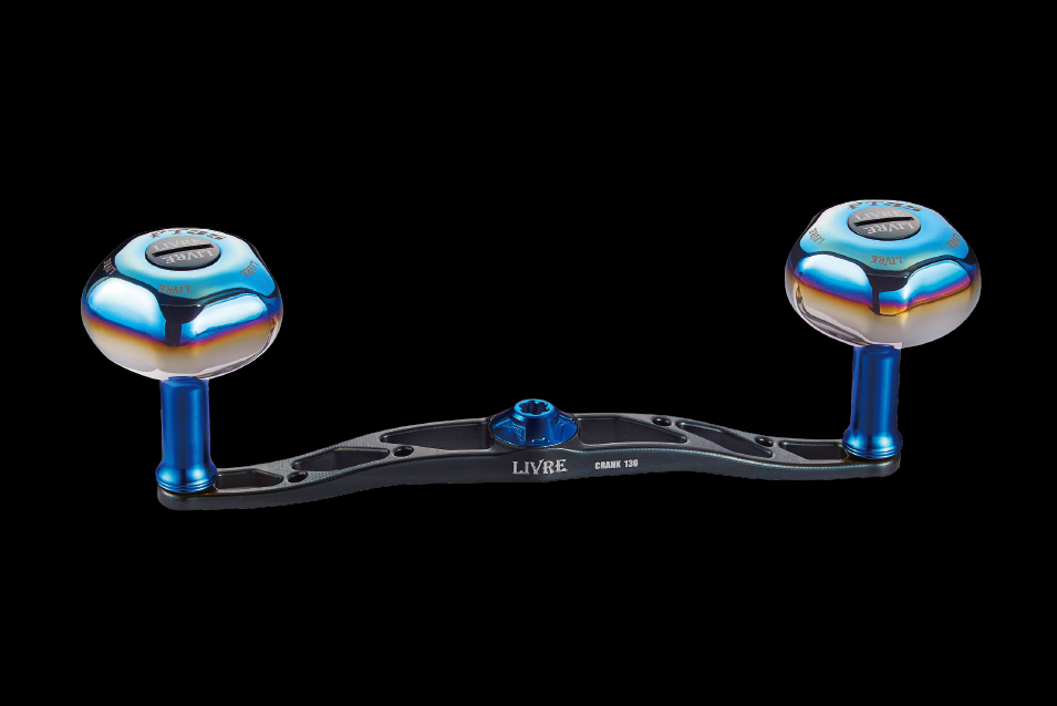 LIVRE CRANK 130 Double Handle in Gunmetal/Blue