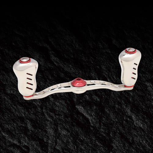 LIVRE CRANK Feather 110 double handle in Titanium/Red