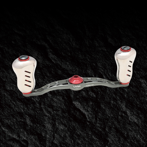 LIVRE CRANK Feather 110 double handle in Gunmetal/Red