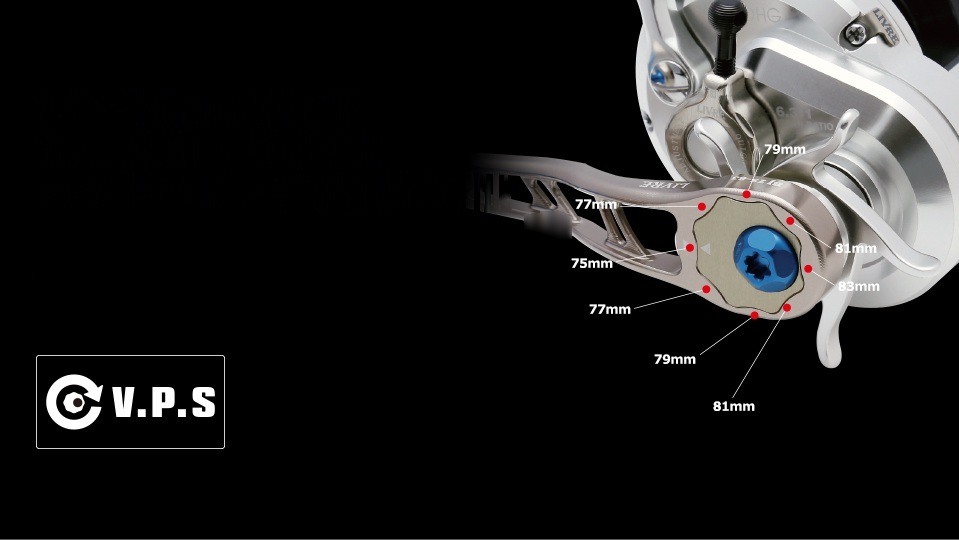 LIVRE BJ 75-83 V.P.S variable pitch: the octagonal plate sets the pitch from 75mm to 83mm