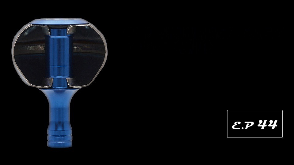 LIVRE EP 44 thin-walled hollow titanium knob, cross-section view