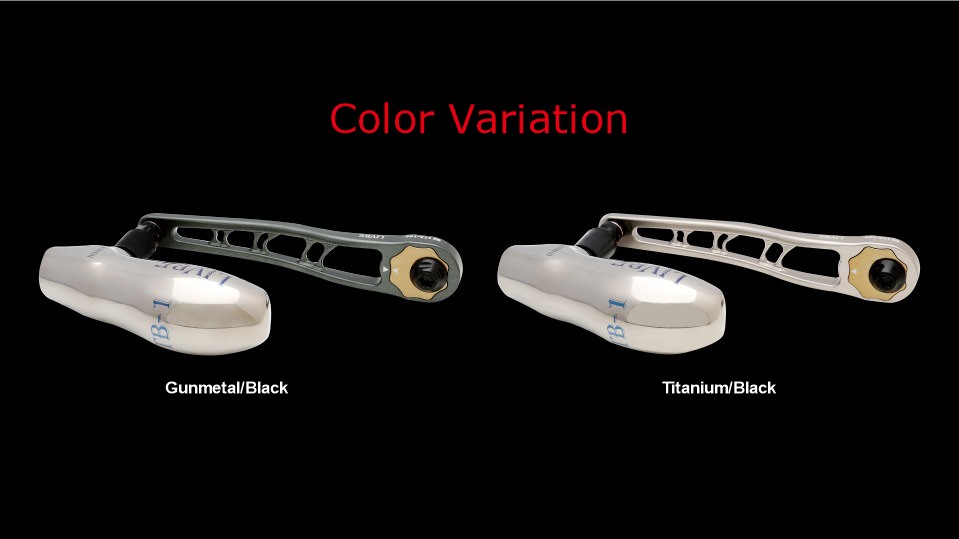 LIVRE BJ 112-120 T color variation chart: Gunmetal/Black, Titanium/Black