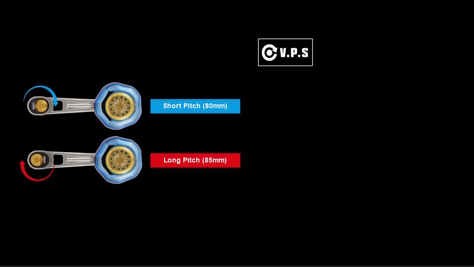 LIVRE LB 80-85 V.P.S: rotate the plate 180 degrees for a 80mm short pitch or a 85mm long pitch