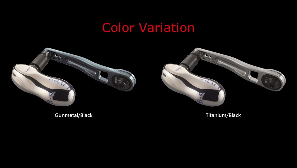 LIVRE LB 90-95 color variation chart: Gunmetal/Black, Titanium/Black