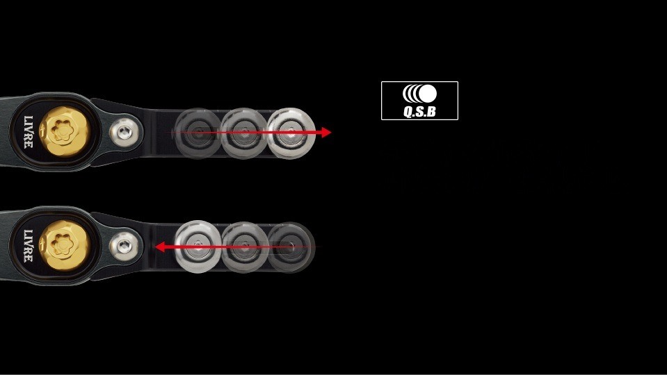LIVRE SB 70-75 TS quick slide balancer system with a tungsten weight