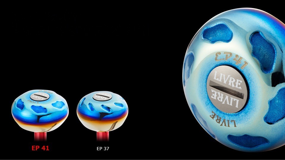 LIVRE EP41 round titanium handle knob compared with EP 37
