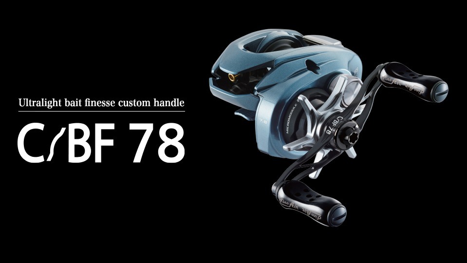 LIVRE C/BF 78 Double Handle mounted on a baitcasting reel