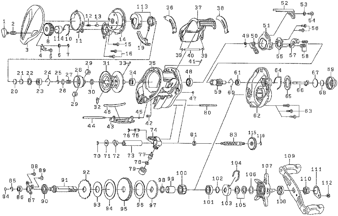 ダイワ純正お取り寄せパーツ：納期1ヶ月】T3 MX 1016H-TW 製品コード