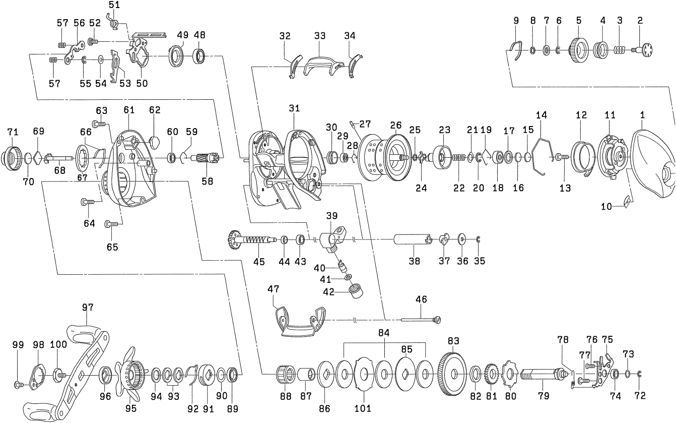 ダイワ純正お取り寄せパーツ：納期1ヶ月】スティーズ LTD SV 105XHL