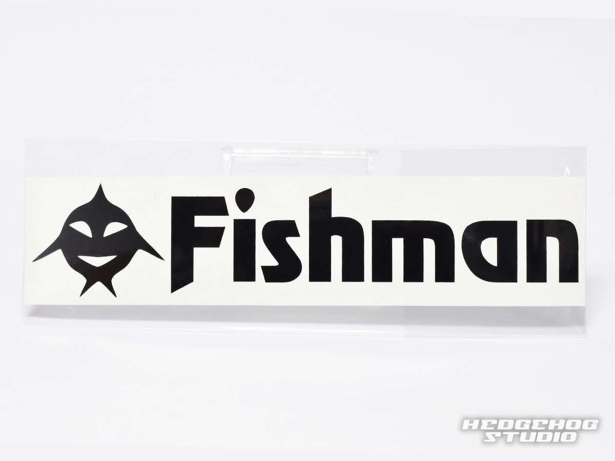 Fishman/フィッシュマン] Fishicon Fishman ステッカー黒 カッティング (code:FM1280)