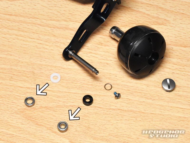 SHIMANO] Handle Knob Bearing kit for 21 Scorpion DC (+2BB) - HEDGEHOG STUDIO