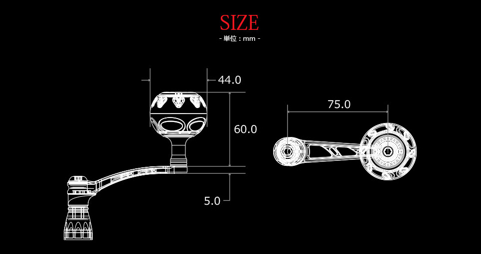  GOMEXUS Power Handle for Shimano Stella SW Twin Power