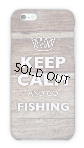 画像1: [アングラーズケース] KEEP CALM AND GO FISHING　木目 (商品コード：2015051804) (1)