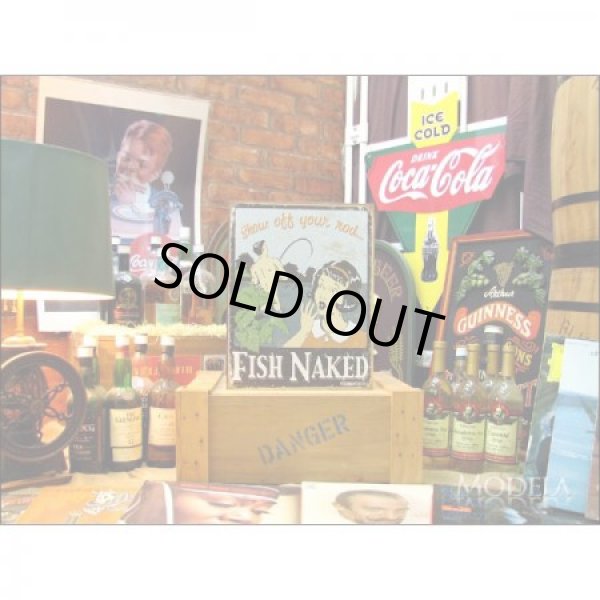 画像2: 釣りグッズ・インテリア【アメリカンブリキ看板】竿を見せびらかせろ　品番：BS004 (2)