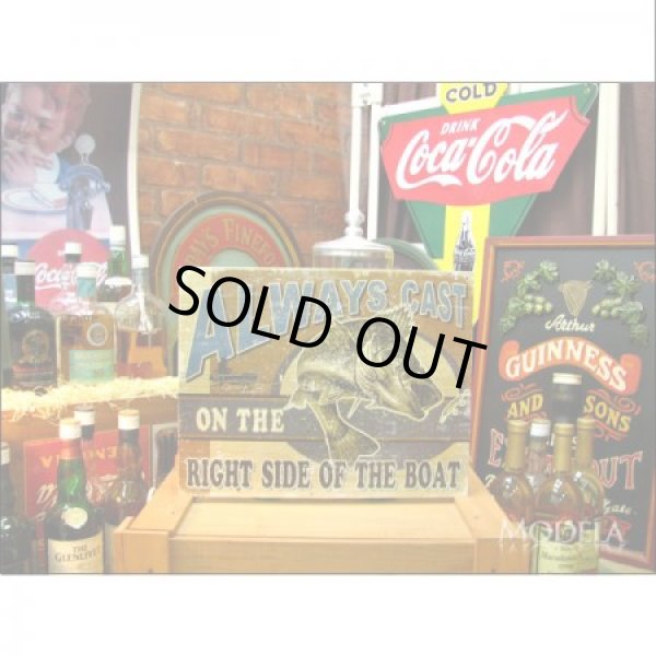 画像2: 釣りグッズ・インテリア【アメリカンブリキ看板】いつでも釣りをしたい 品番:BS016 (2)