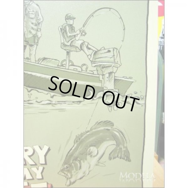 画像3: 釣りグッズ・インテリア【アメリカンブリキ看板】ある身の上話 バス釣り 品番:BS012 (3)