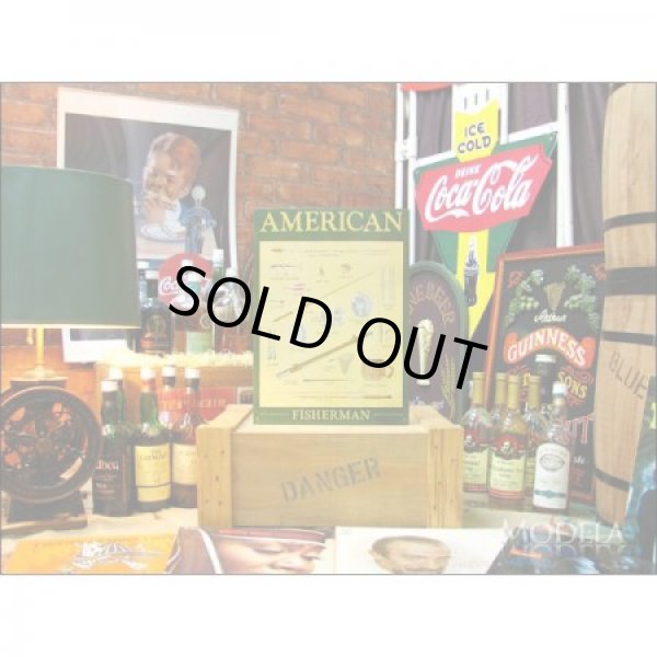 画像2: 釣りグッズ・インテリア【アメリカンブリキ看板】釣り道具の歴史 品番:BS001 (2)