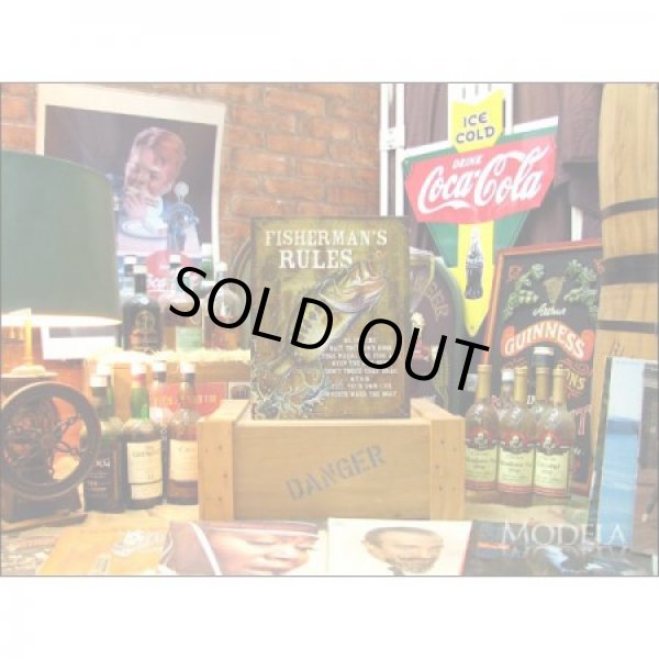 画像2: 釣りグッズ・インテリア【アメリカンブリキ看板】釣り人たちのルール 品番:BS014 (2)