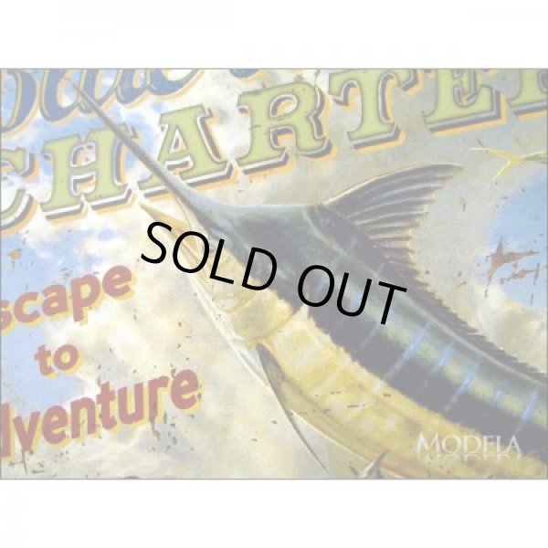 画像3: 釣りグッズ・インテリア【アメリカンブリキ看板】大海原の旅 品番:BS019 (3)