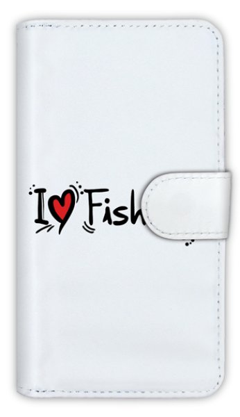 画像1: [アングラーズケース]【手帳型】I LOVE FISHING (商品コード： diary2015103108) (1)