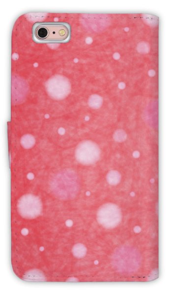 画像2: [アングラーズケース]【手帳型】和紙の水玉　ピンク (商品コード： diary2015102913) (2)