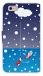 画像2: [アングラーズケース]【手帳型】猫と釣り　本日は雪なり (商品コード： diary2015110712) (2)