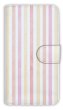 画像1: [アングラーズケース]【手帳型】ストライプ　ピンク (商品コード： diary2015102944) (1)